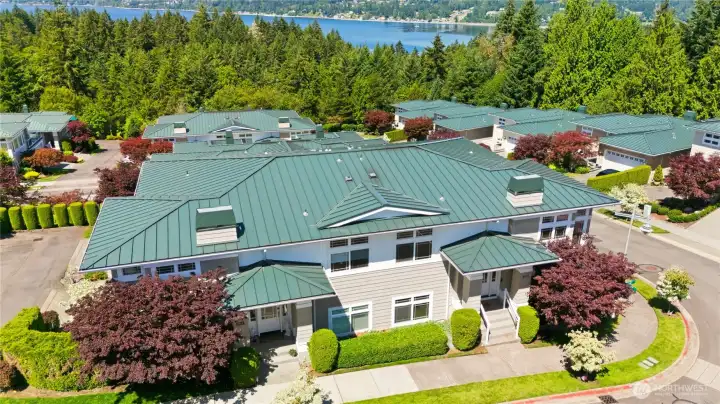 This unit is on the right, corner unit with separate entrance and water views