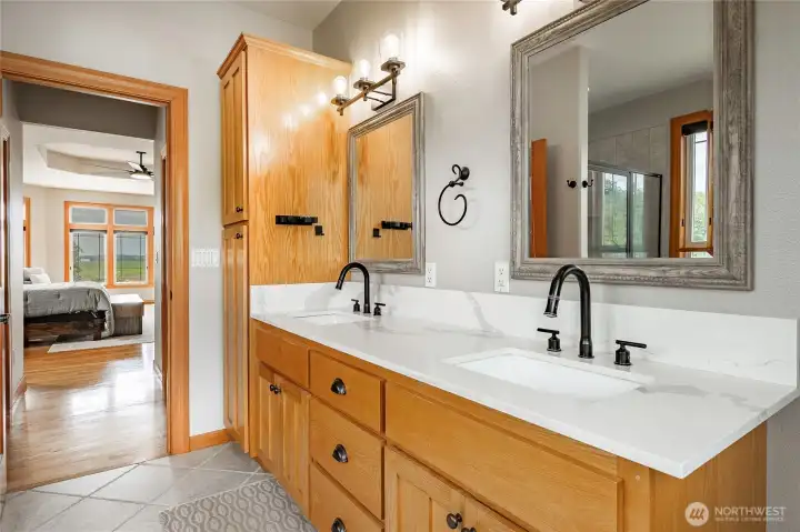 Another photo of the primary bathroom. Another photo of the primary bathroom.