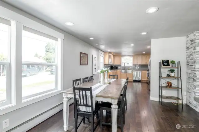 Dining Room opens to kitchen & living room