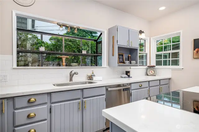 Kitchen has been refreshed for the next hundred years.