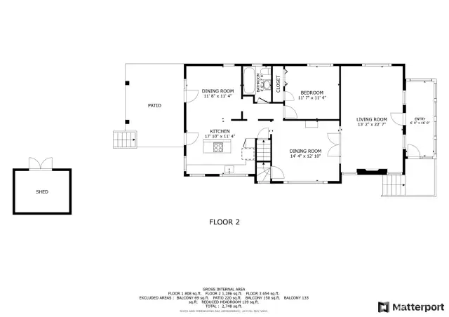 Floor plan - main level.