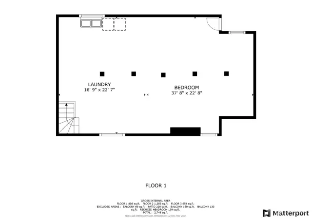 Floor plan - lower level.