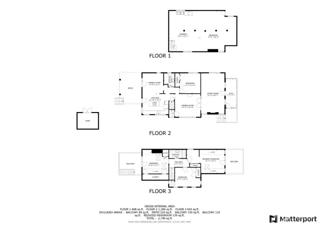 Floor plan - all levels.