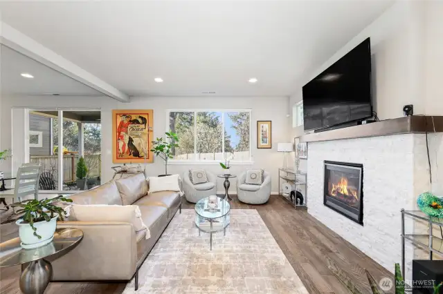 Living Room with Gas Fireplace