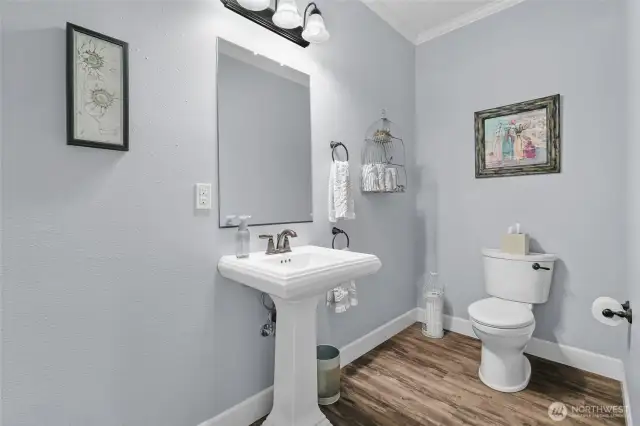 Main floor powder room.