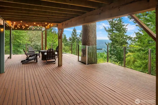 Expansive deck off the ADU