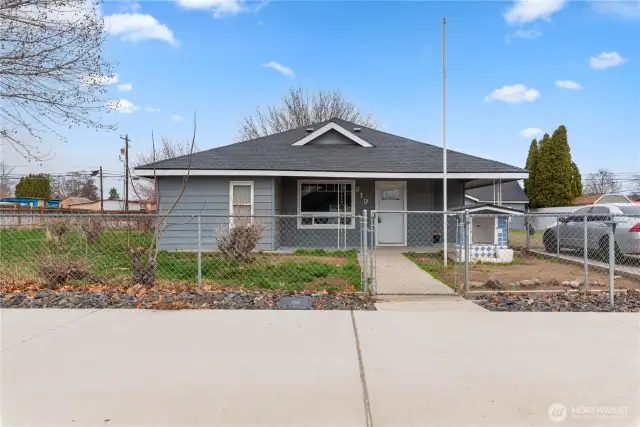 House is 1100+ sq. ft. of one level living.