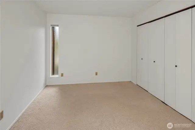 Well lit and generous closet space