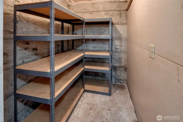 In the underground parking is the second storage closet right next to your assigned parking spot