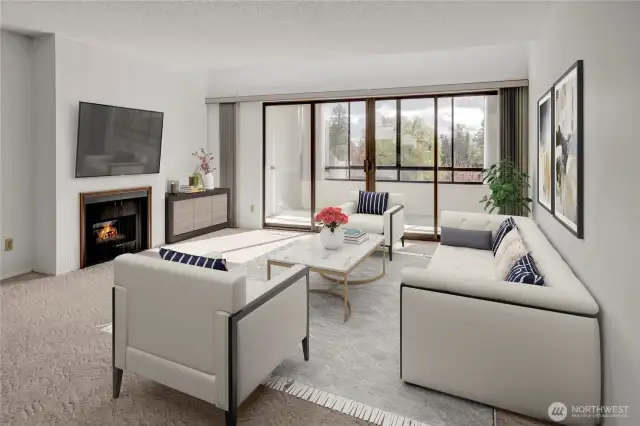 Virtual staging to unlock the potential vision here