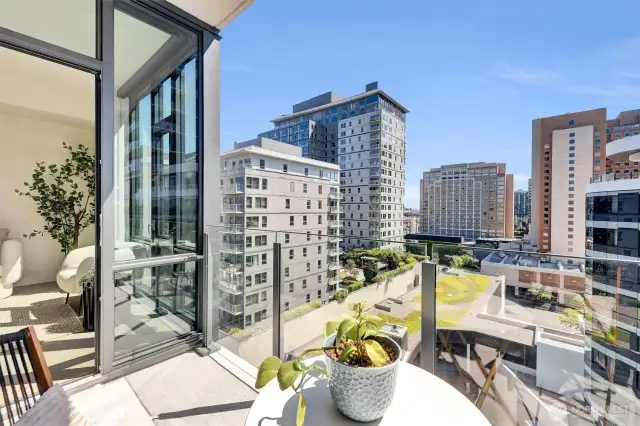 Aahhh! Enjoy morning coffee from your balcony and East direction view