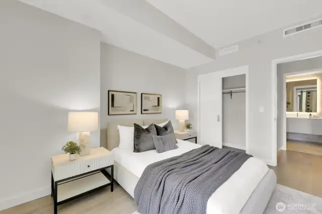 Spacious bedroom