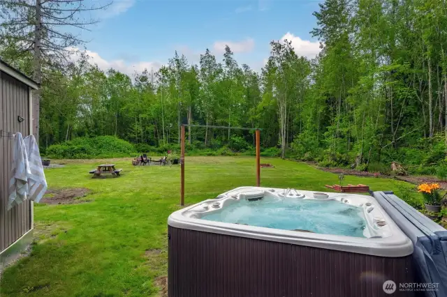 Imagine soaking in the hot tub after a long day of working at the property, looking at all the progress you've made, watching your vision come to life. You are living out your dream and watching it come to reality!