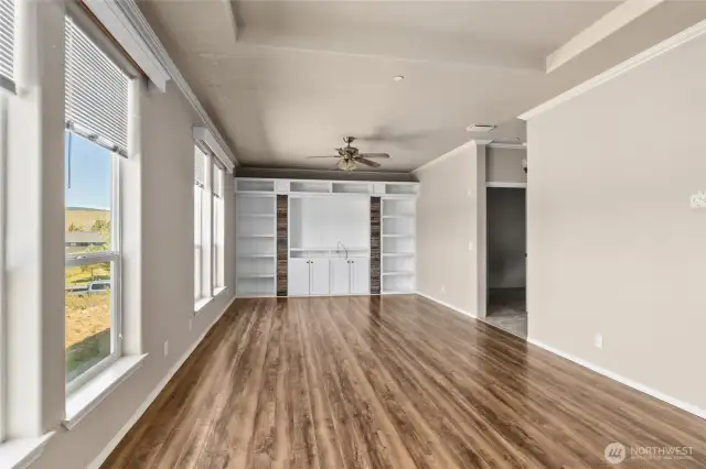 Beautiful built in entertainment wall!