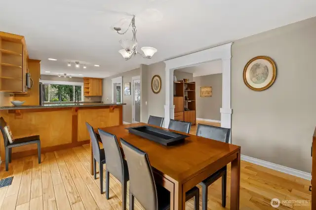 Dining room off the kitchen