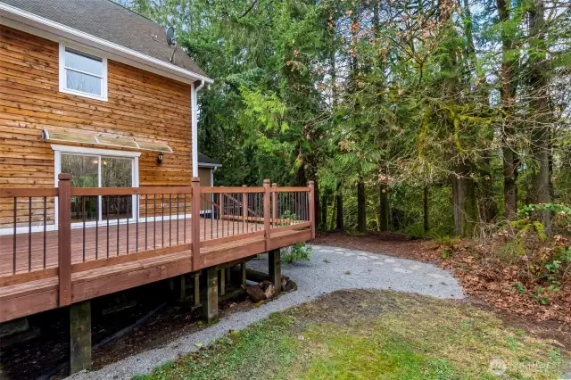 Large deck off the dining room
