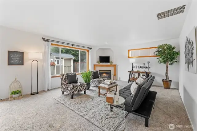 This area is bathed in morning sunlight and will keep you cozy in the winter and the AC will keep you cool in the summer.