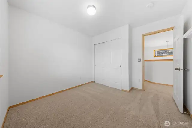 3rd bedroom has a large wall-to-wall closet.