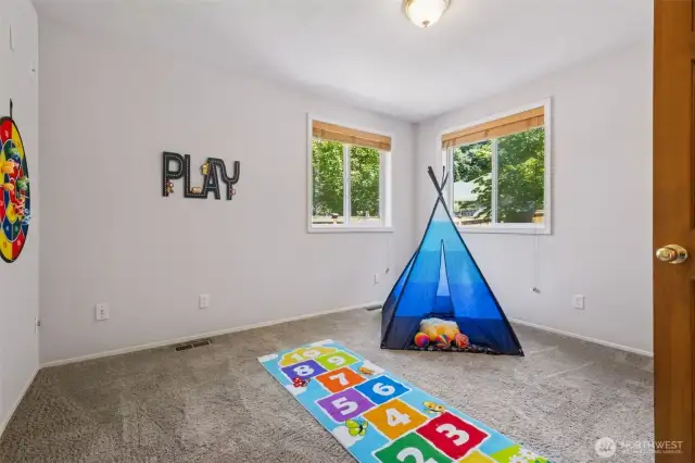 Just off the laundry is another bedroom the seller added (with permit) in 2002. Nice to have a downstairs bedroom for guests or for ???