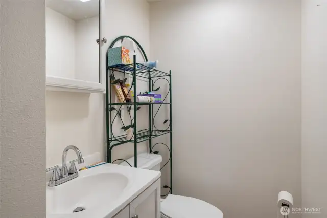 3/4 bath on upper level