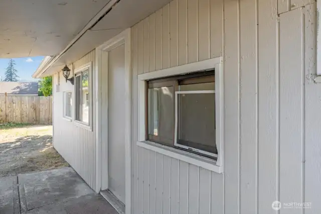 Entrance to Unit B