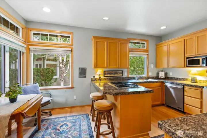 Kitchen with eating area
