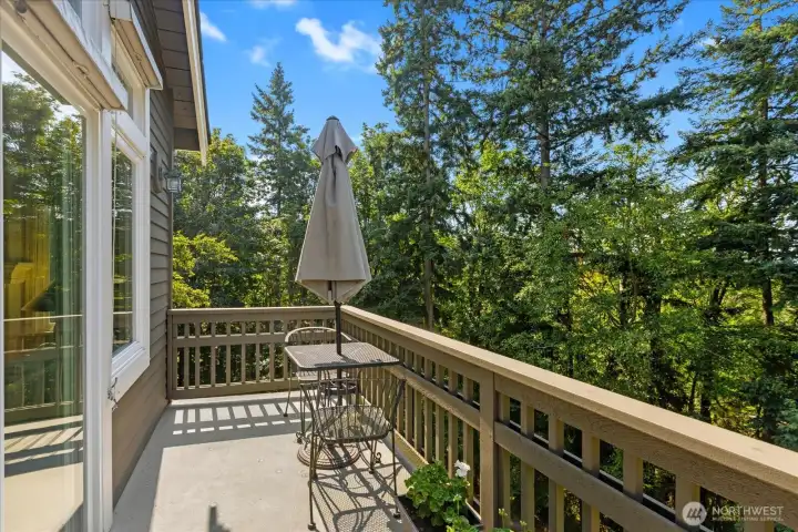 Deck off main-level living room