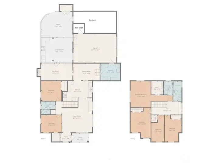 Estimated floorplan.
