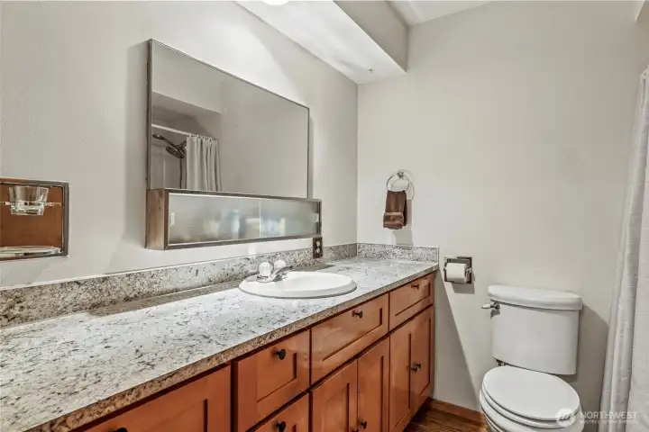 Hallway bathroom