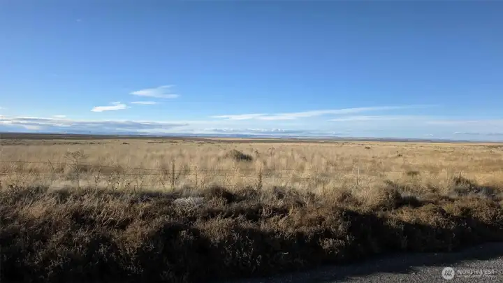 Hill view to the Northwest of Property