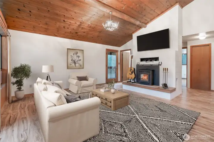 Living Room  Virtually Staged