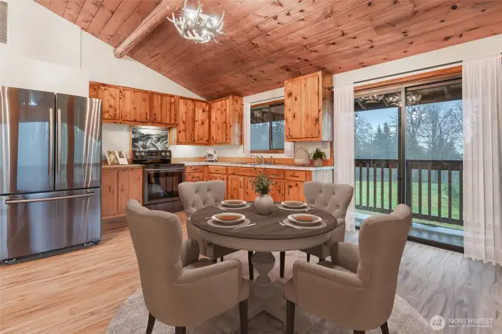 Dining Room Kitchen  Virtually Staged