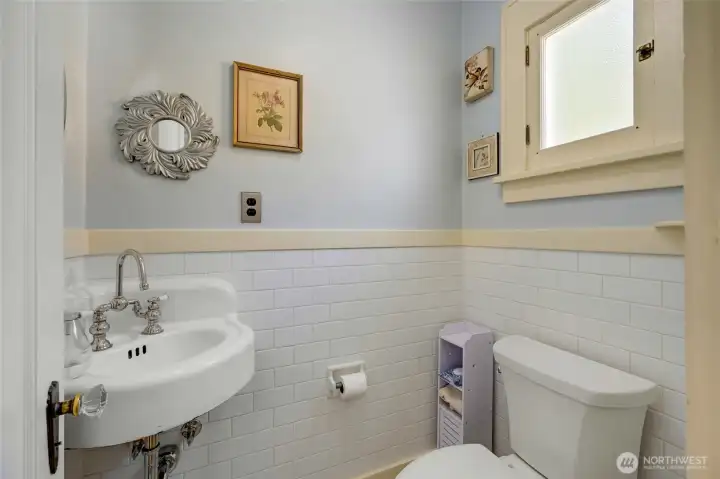 Half bath on the main floor