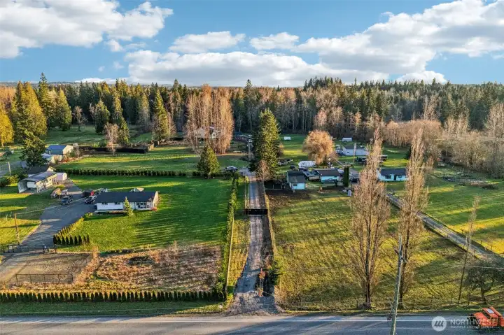 from 84th Looking at the property