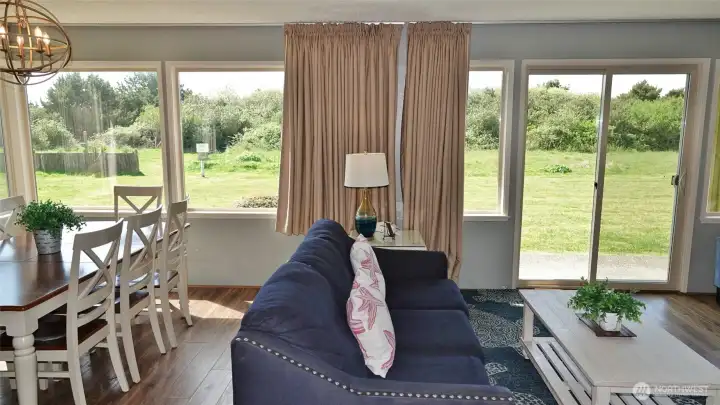 Open Great Room w/ lots of natural light.