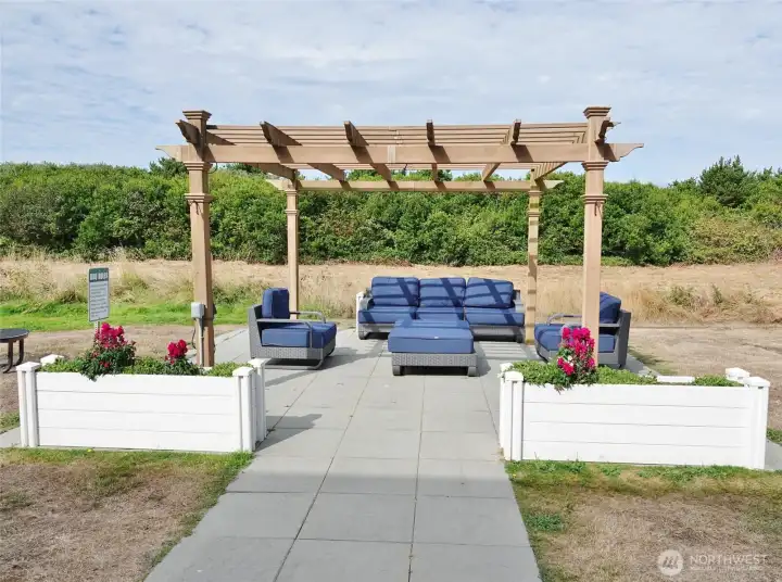 Canterbury Inn Rear Patio sitting area.