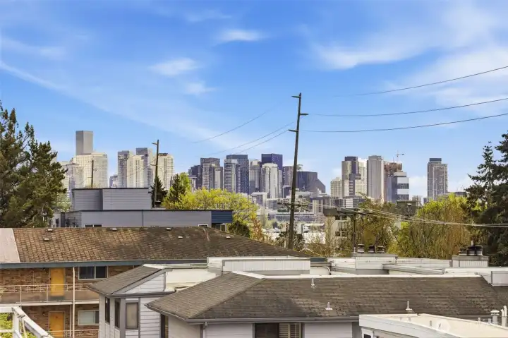 Downtown from roof deck