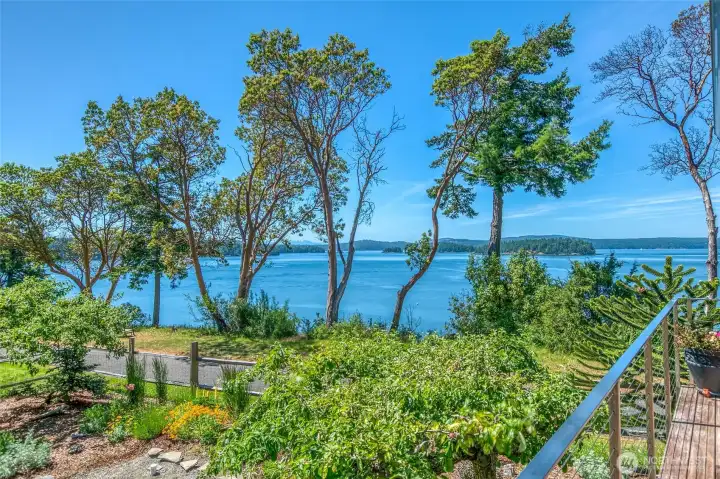 Spectacular waterfront views of Deer Harbor, Pole Pass and the Wasp Islands.