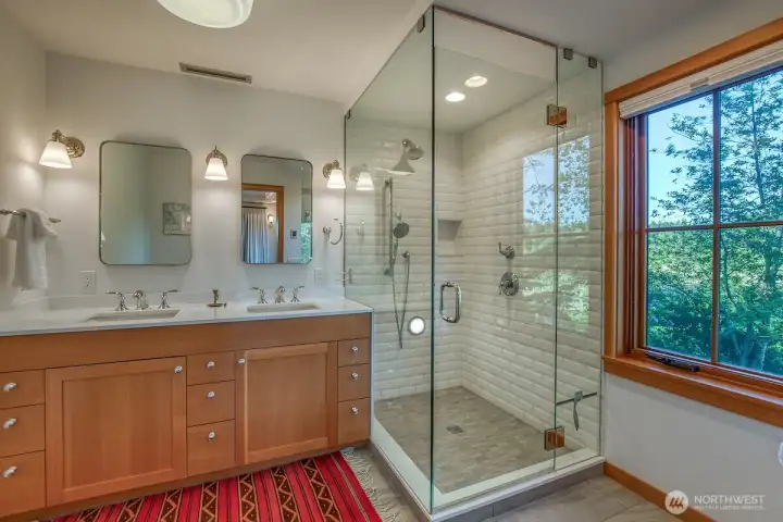 Renovated main floor bath.