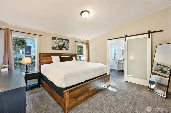 Primary suite is very spacious