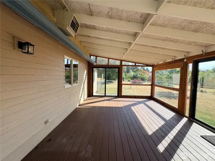 Glassed in approx. 400s.f. Porch