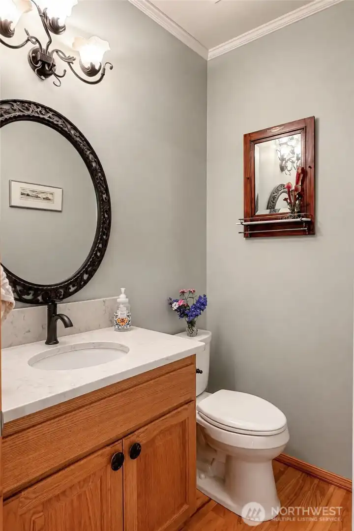 1/2 bath on main floor 1/2 bath on main floor
