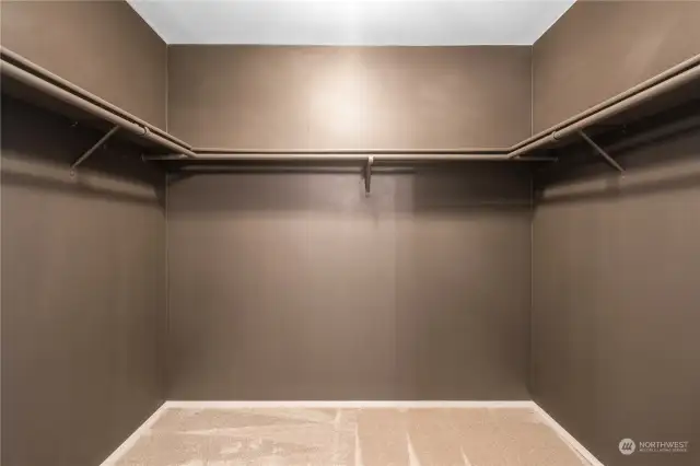 Master walk in closet