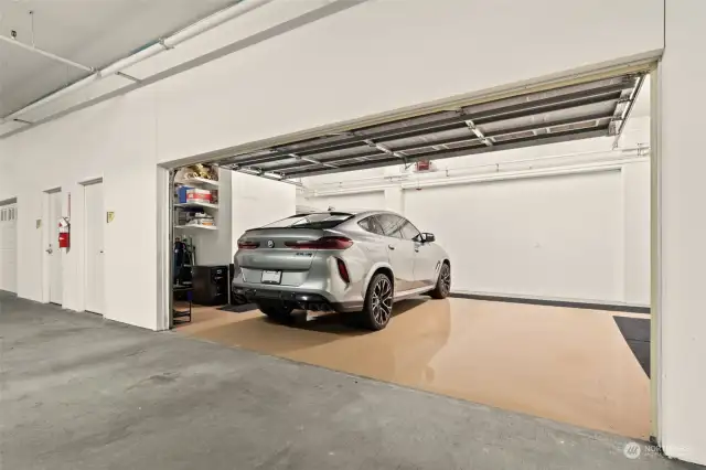 Private two car garage.