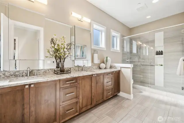 Master bathroom on the main level