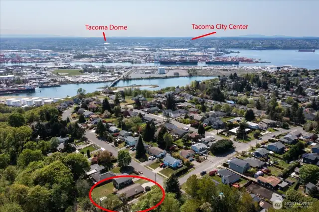 Take the lovely scenic drive to Tacoma City Center on Marine View Drive (Hwy 509)