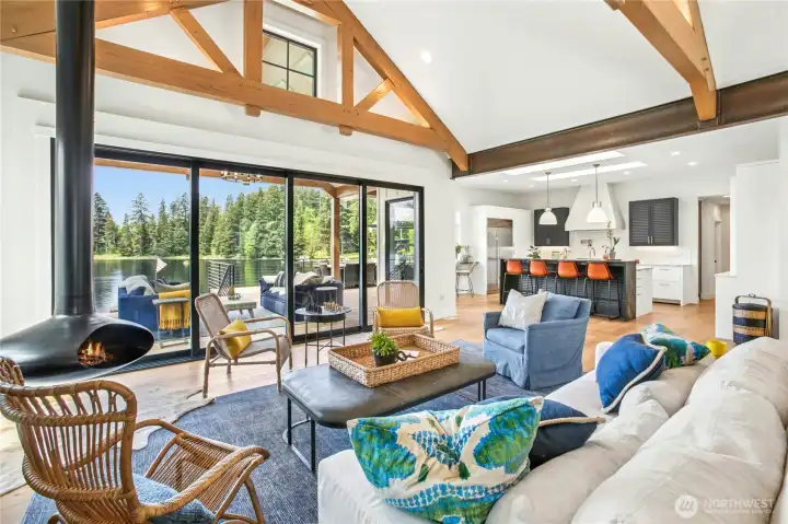 Expansive great room.