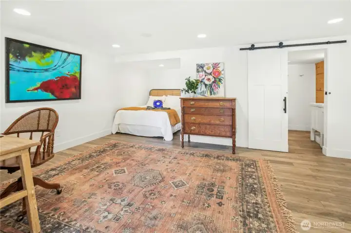 Downstairs bonus room with adjacent 3/4 bath.