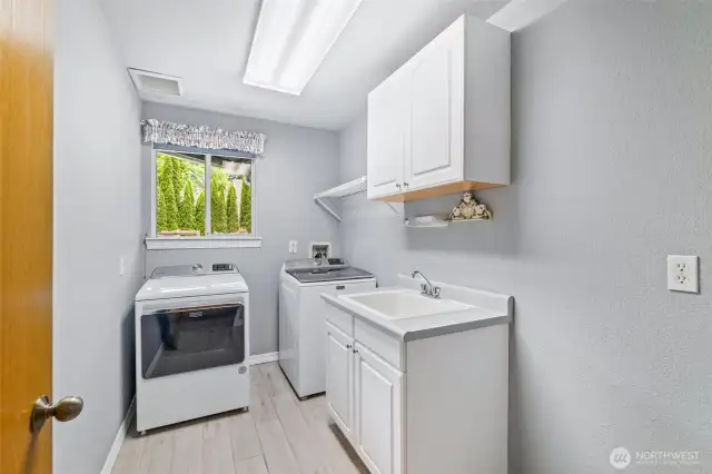 Laundry room is located on main floor
