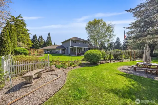 This yard has room for everything